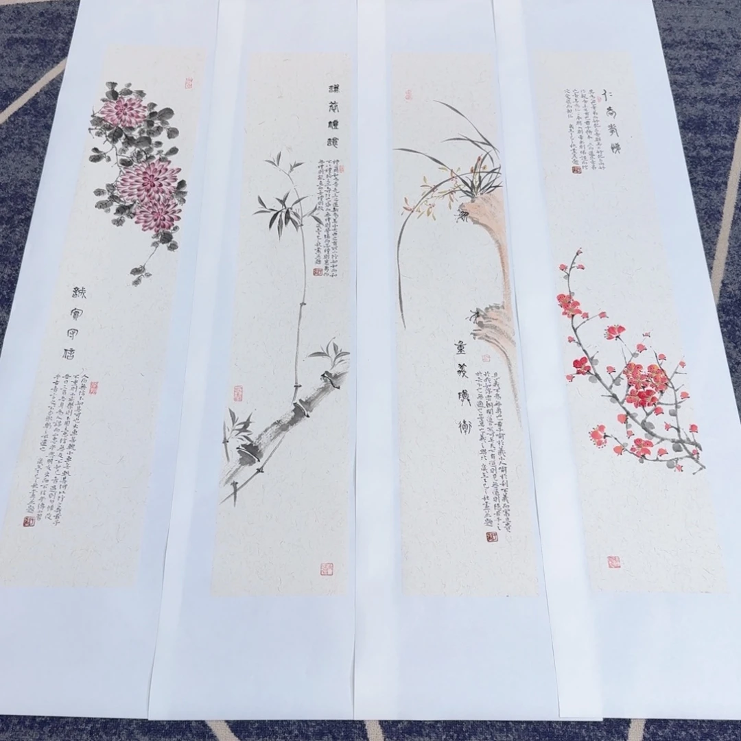 国画纯手绘山水花鸟