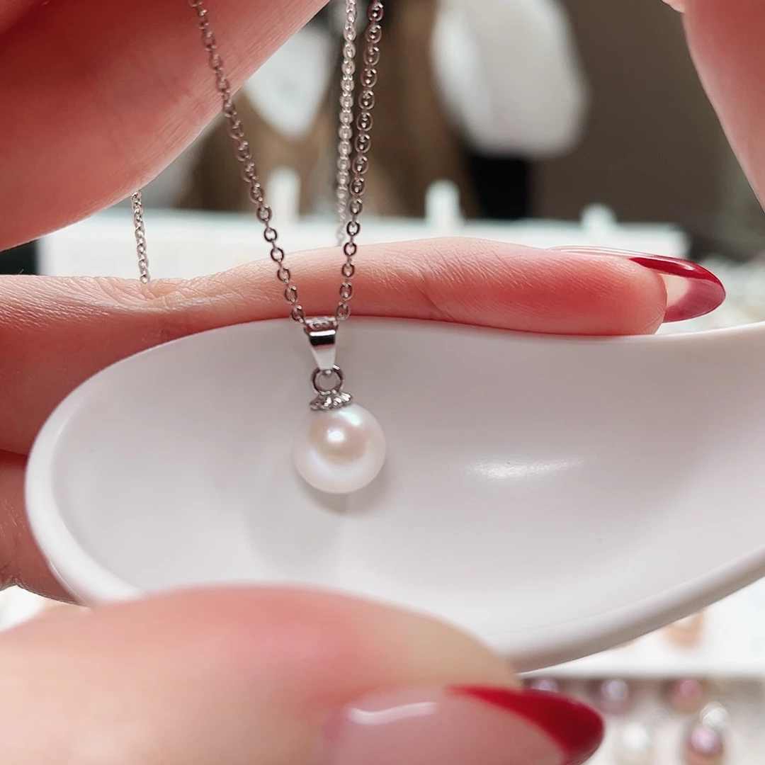 淡水珍珠吊坠(赠链)合金