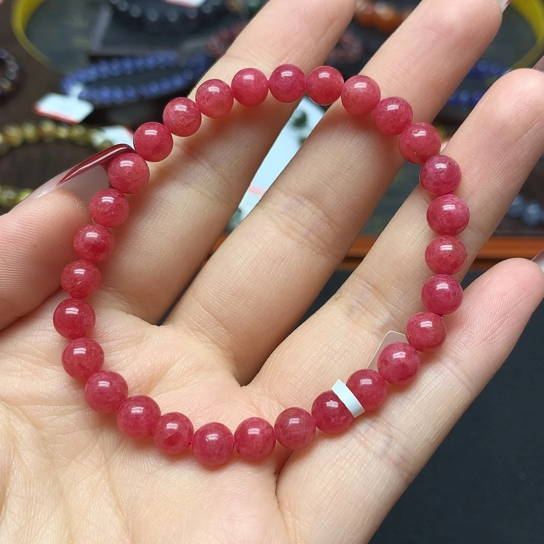 蔷薇辉石手串未镶嵌