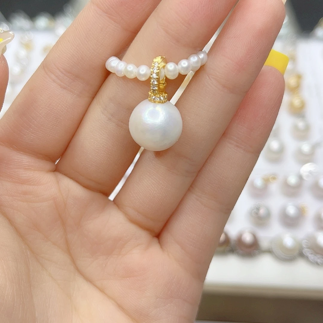 淡水珍珠合金吊坠(赠链)