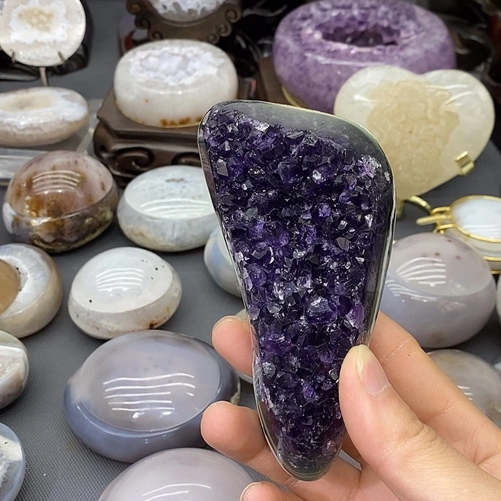 未镶嵌紫晶摆件紫晶