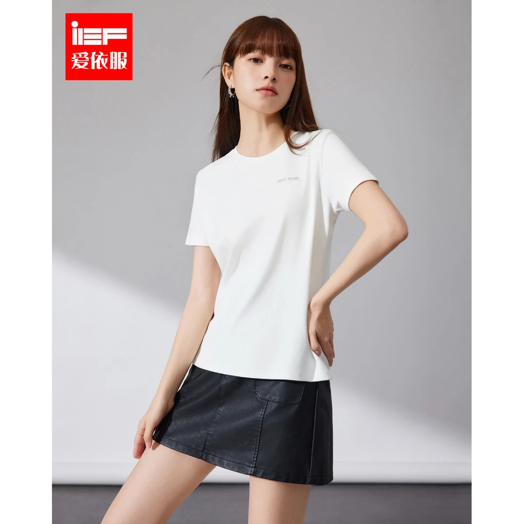 【商场同款新品】IEF/爱依服短袖2025早春新款韩版T恤欧若风