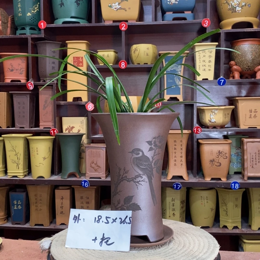 紫砂艺术紫砂花盆