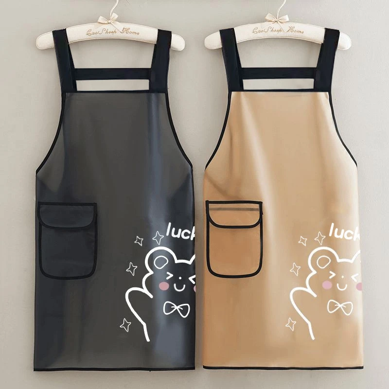 时尚防水防油污围裙厨房做饭围腰水产洗车店专用耐磨耐脏工作服