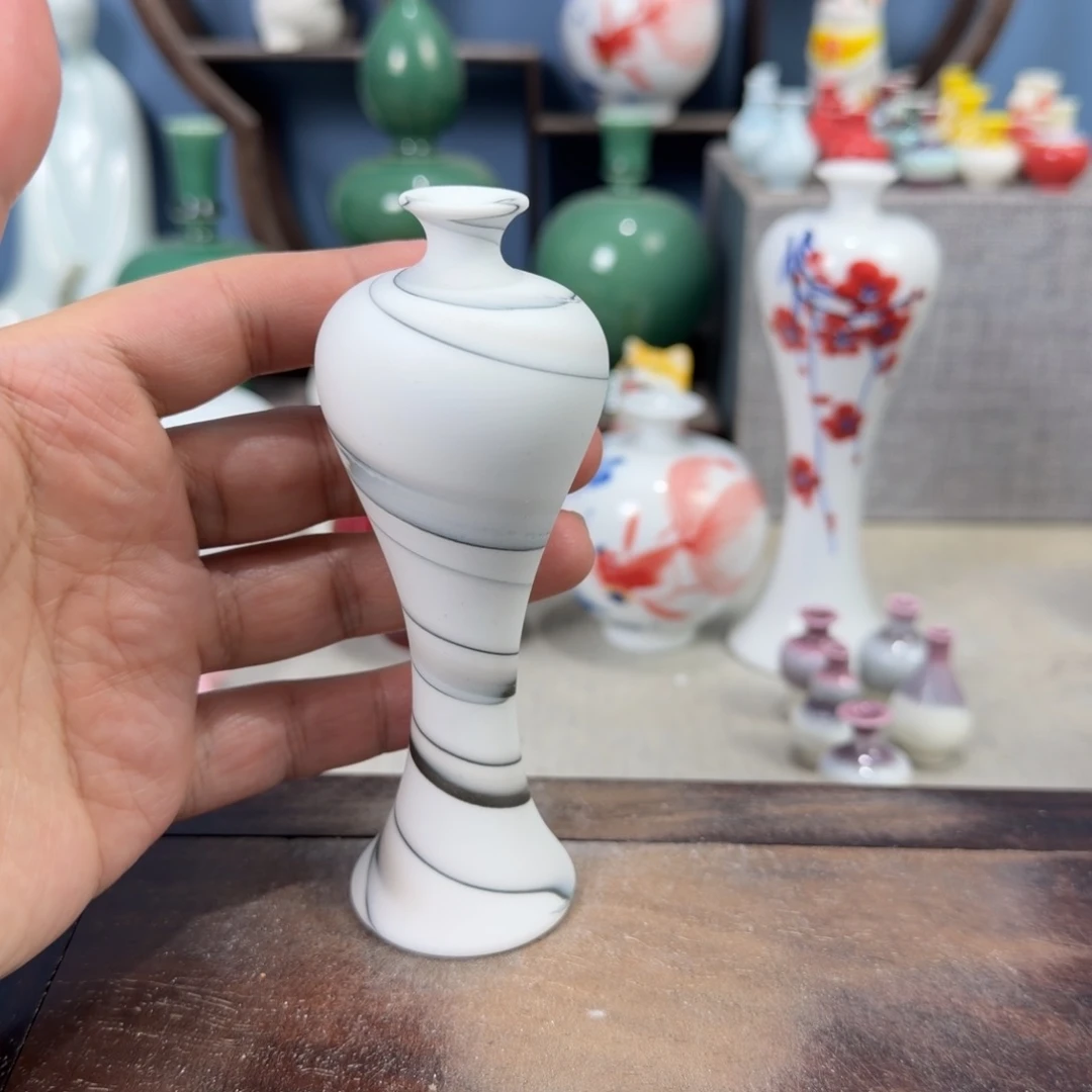 陶瓷手工小花器摆件