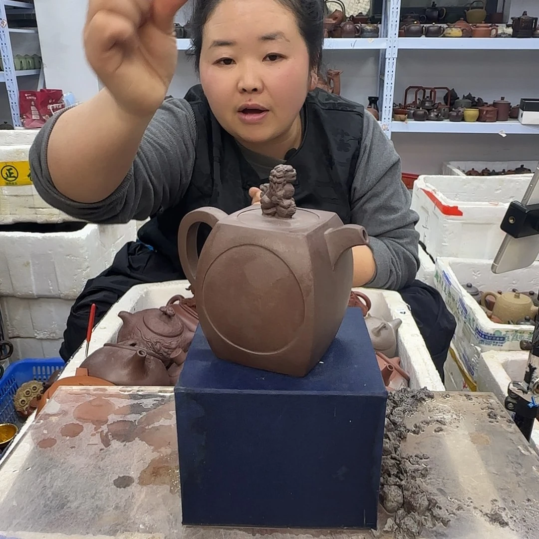 茶壶紫砂宜兴紫砂壶瑕疵处理