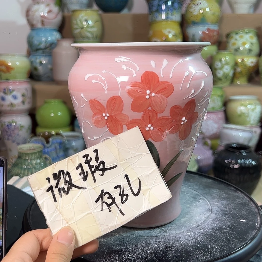 东****?景德镇陶瓷花盆147微瑕