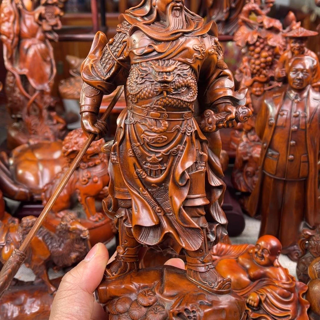 黄杨木黄杨木雕刻艺术 高23 宽10