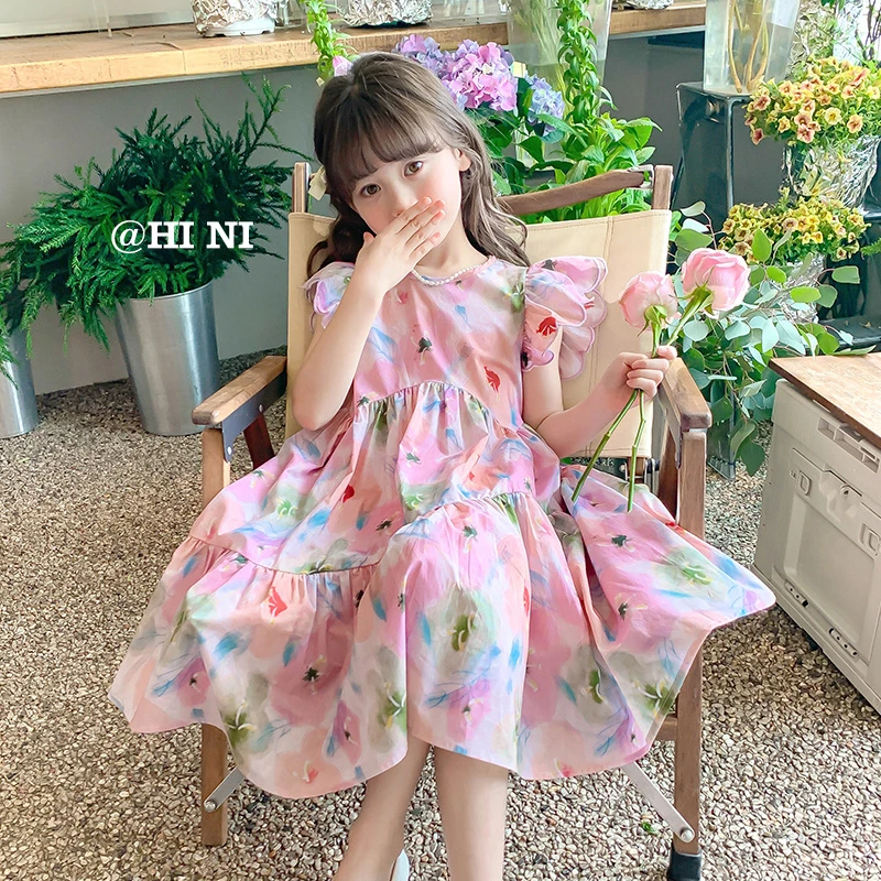 女童连衣裙夏装2025新款女孩夏季裙子洋气儿童夏款公主裙QZ10930