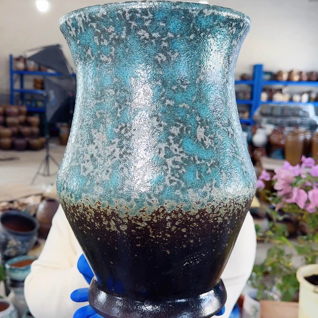 紫砂花盆高30口20