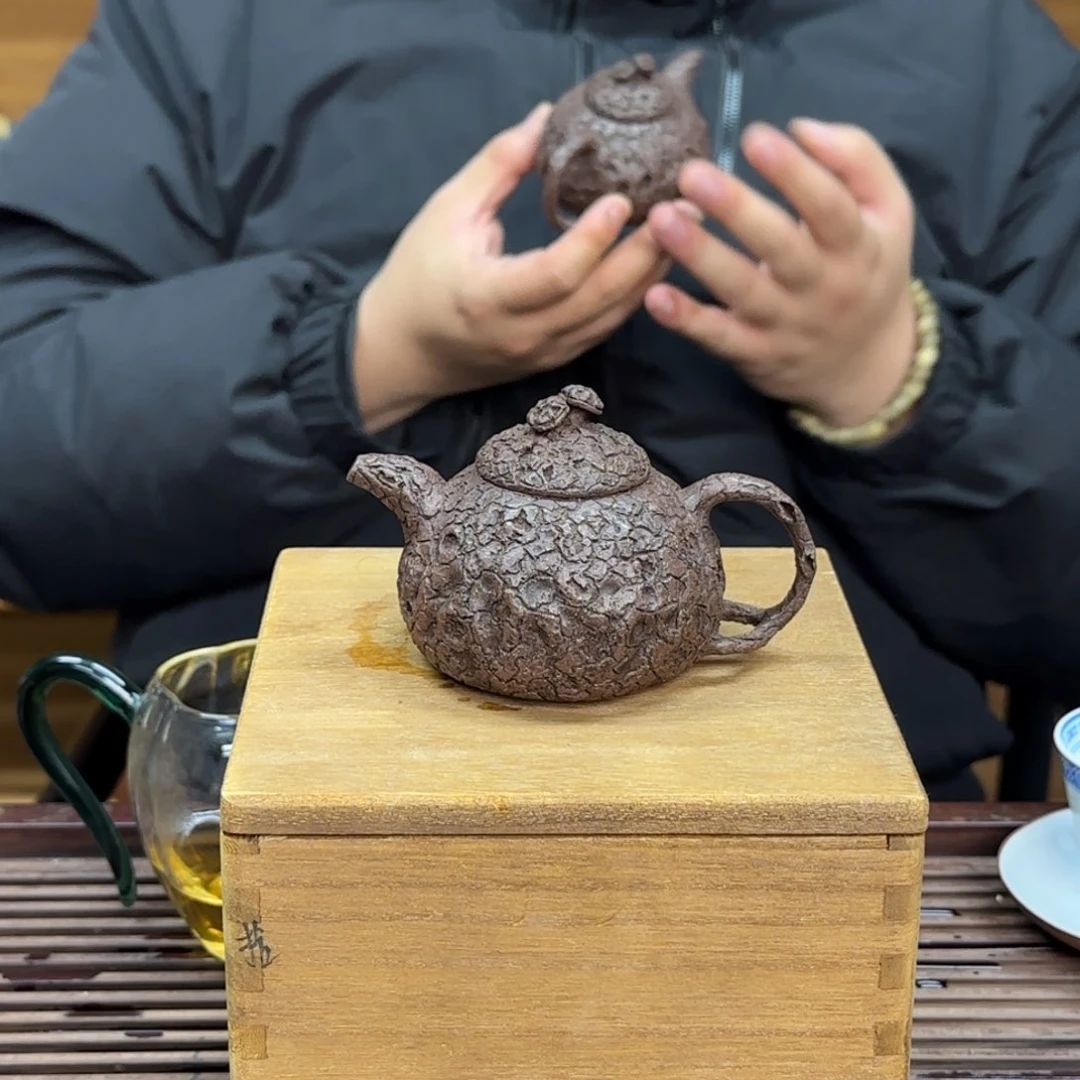 紫砂茶壶w**w灵芝供春130cv