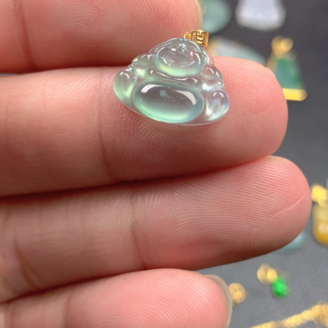 【闪购商品】颈饰18K金镶嵌翡翠翡翠