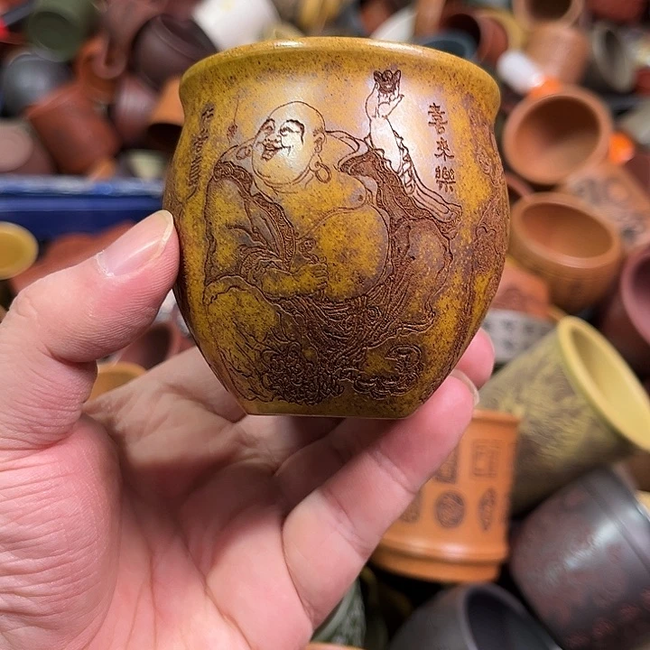 紫砂茶杯全手工紫砂主人杯
