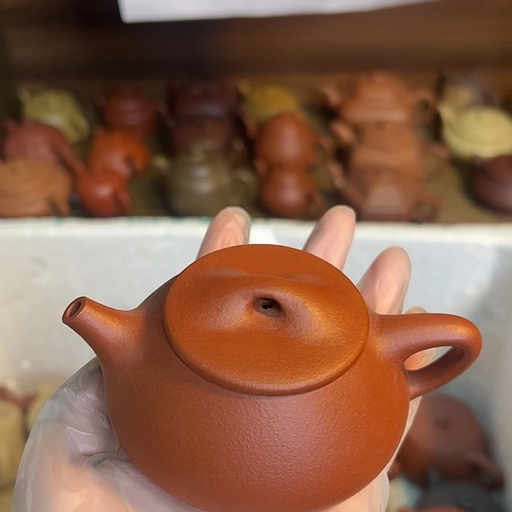 游***儿紫砂茶壶宜兴紫砂壶朱泥