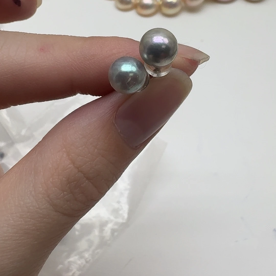 耳饰海水珍珠银S925镶嵌