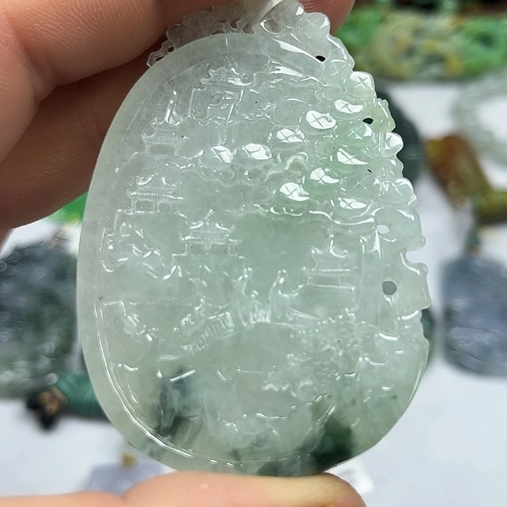 翡翠未镶嵌吊坠(不含链)