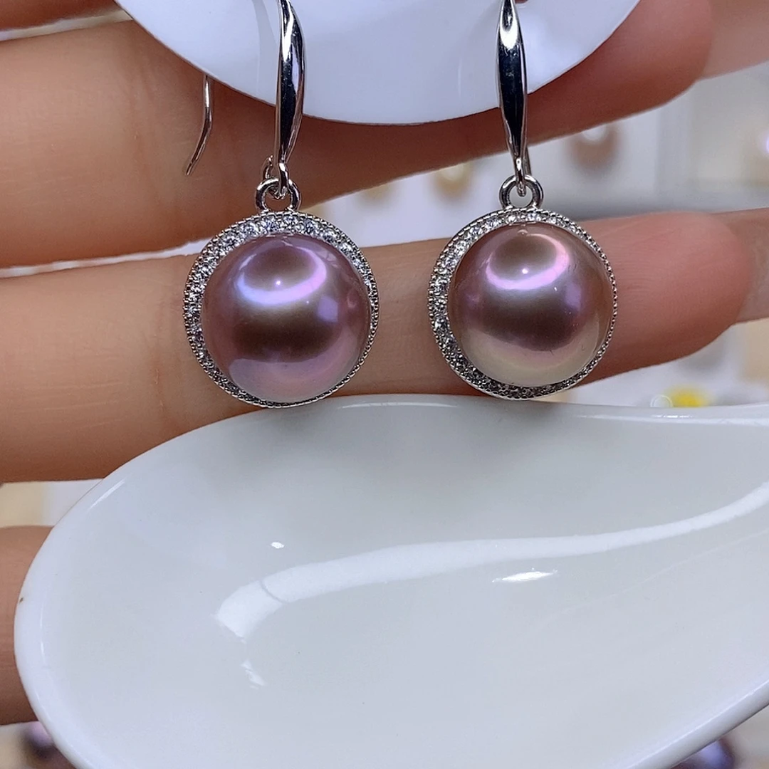 淡水珍珠未镶嵌耳饰F