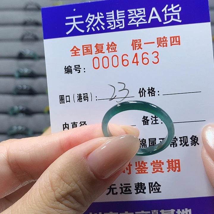 未镶嵌戒圈翡翠6463