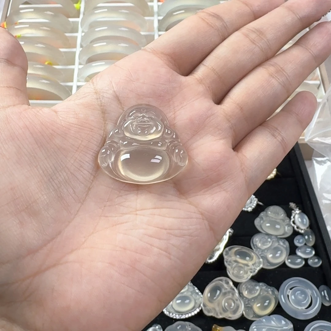 玛瑙/玉髓颈饰银S925镶嵌