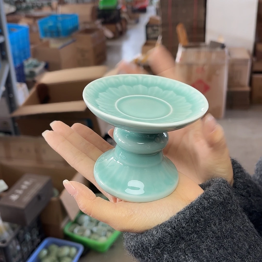 龙泉云间青瓷小米茶器