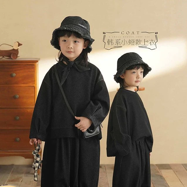 砚台家童装男童卫衣2025早春款儿童韩版痞帅内搭男宝宝纯棉打底衫