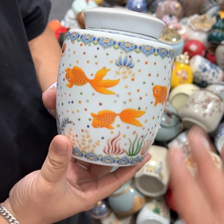 瑕疵福利品陶瓷茶叶罐