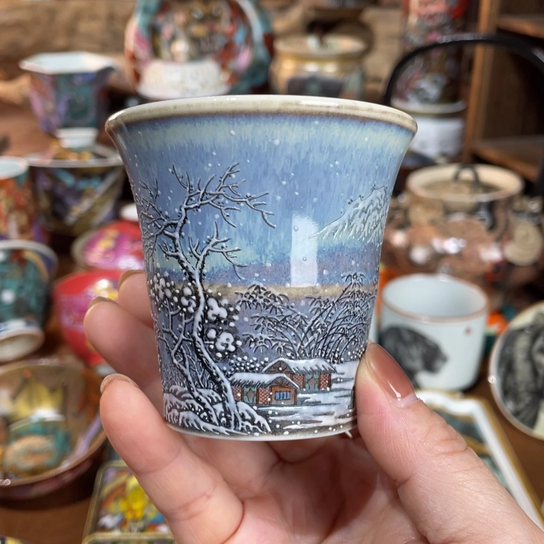 【闪购商品】雪景竹节杯 意境优美