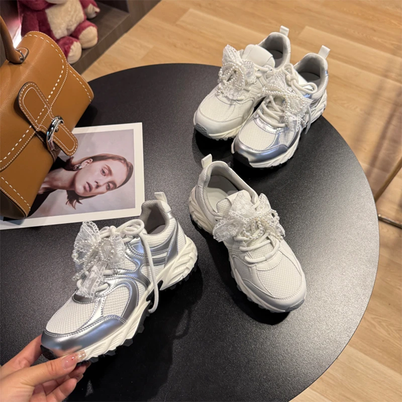 洛姐【范小洛】超轻老爹鞋+5cm隐形小个子内增高经典百搭老爹鞋女款