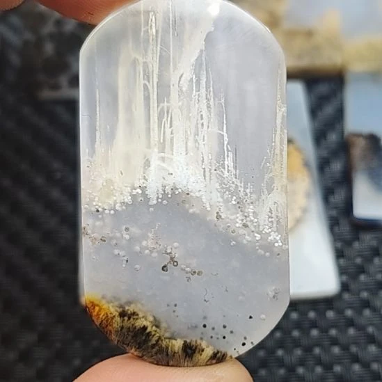 蜜***糖玛瑙/玉髓未镶嵌颈饰