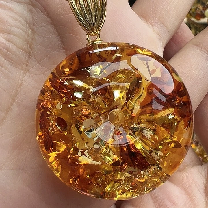 琥珀银S925镶嵌珠宝奇石