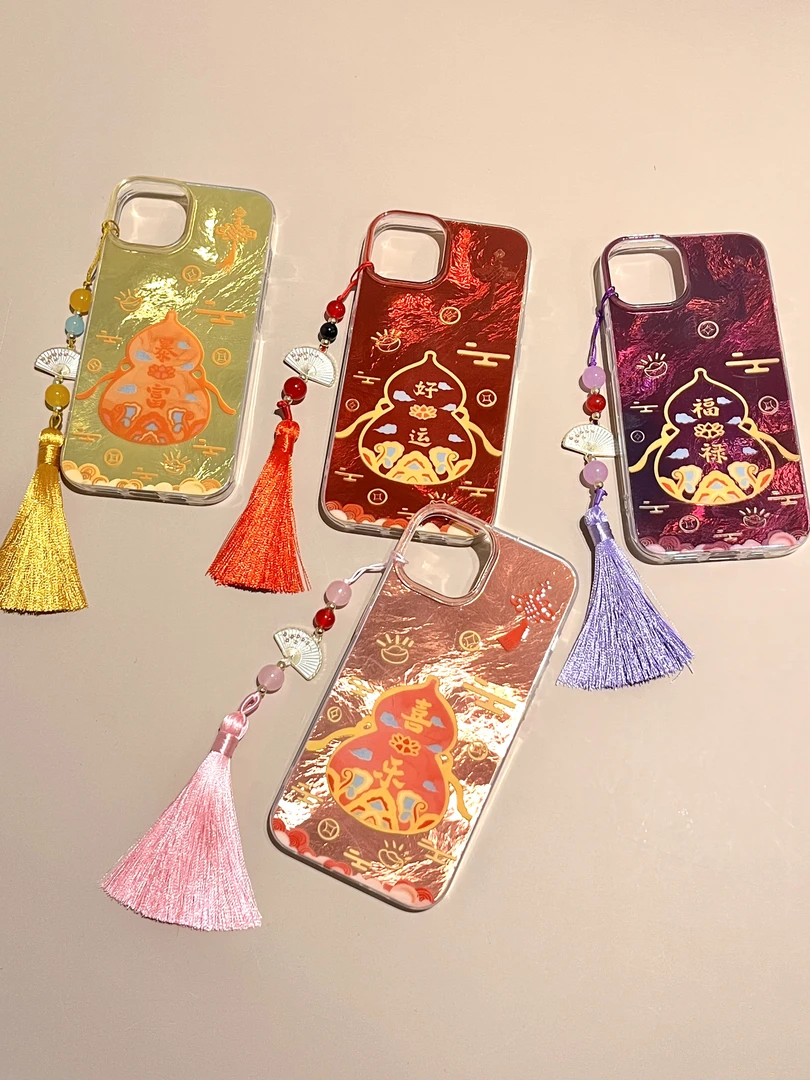 新中式国风葫芦适用于苹果16promax手机壳15个性新款小众网红男女
