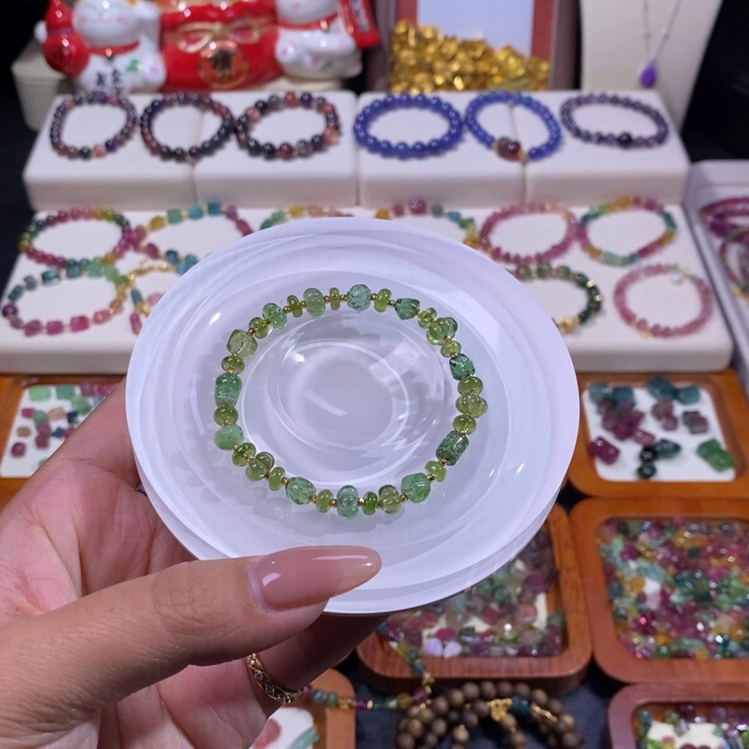 手链未镶嵌碧玺碧玺苹果绿多宝