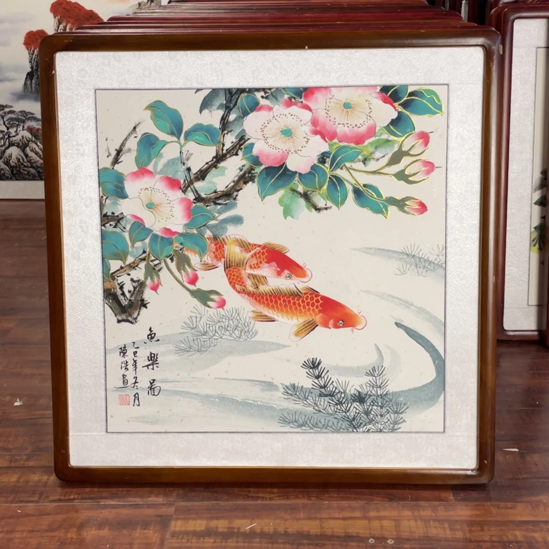 国画带框尺寸63*63厘米
