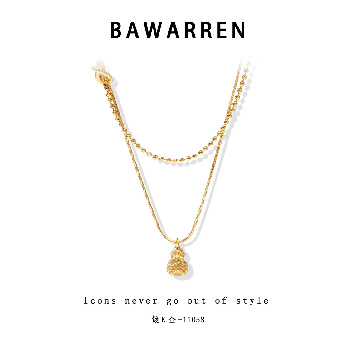 Bawarren11058-优雅法式项链时尚轻奢