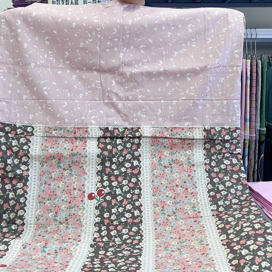 棉棉棉处理勾丝粉樱桃被罩