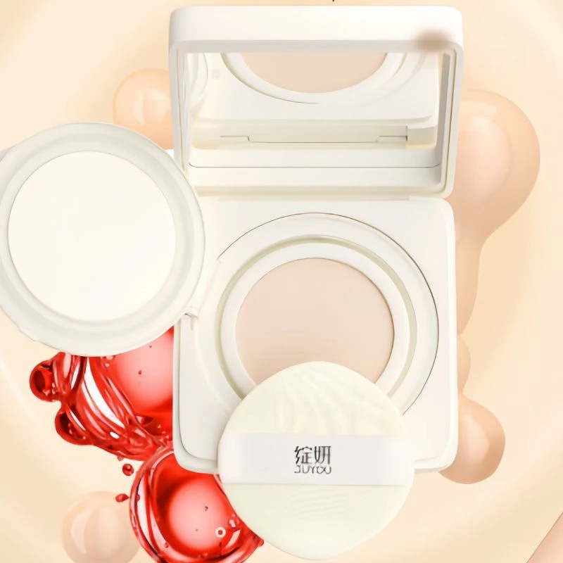 绽妍三重蛋白修护无瑕精华亮肤不脱妆修颜自然色柔肤气垫霜替换装