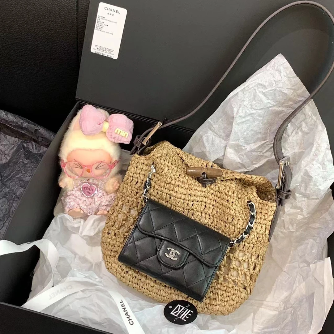 95新 Chanel/香奈儿  黑银零钱包 11cm 14383645