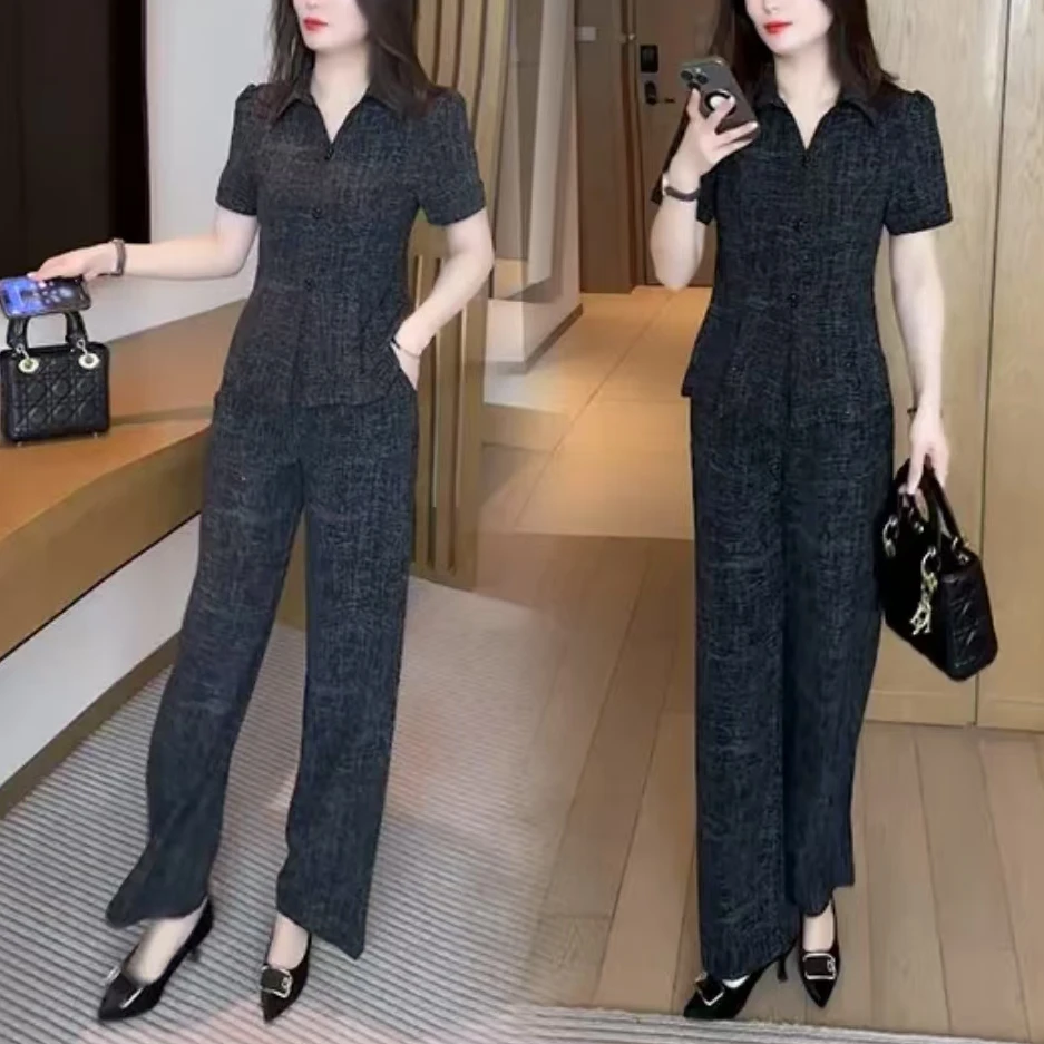 【母亲节感恩特惠】时尚穿搭气质洋气收腰显瘦不挑人短袖套装