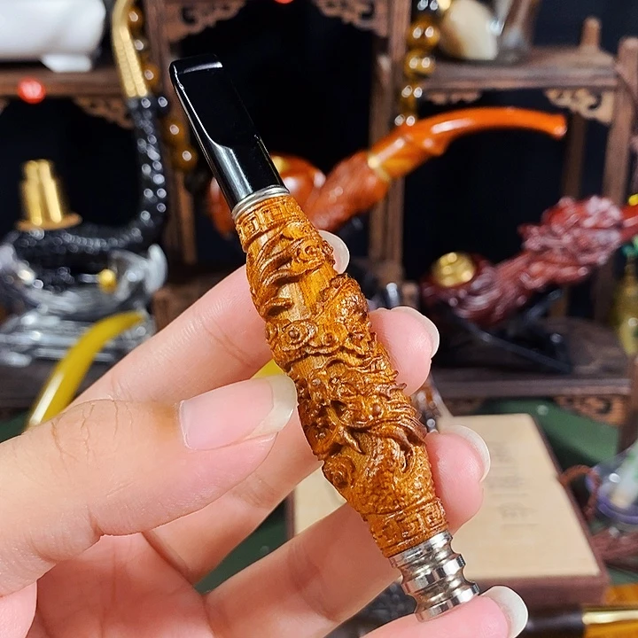 高端定制金丝楠烟嘴