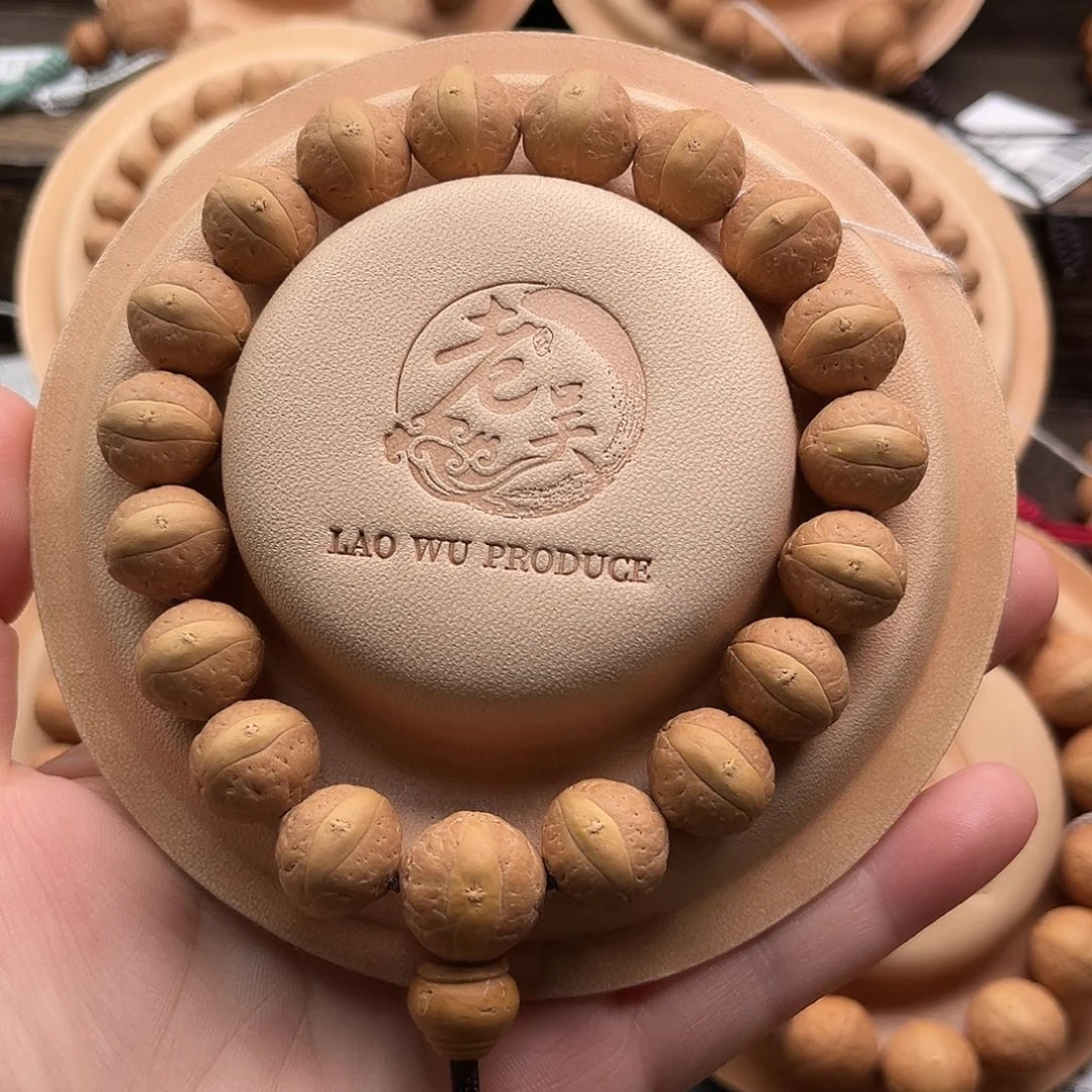 凤眼菩提手串精品14.5mm金眼红皮顶级天化皮质