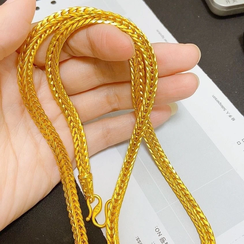 合金项链 时尚百搭男款圆蛇骨项链