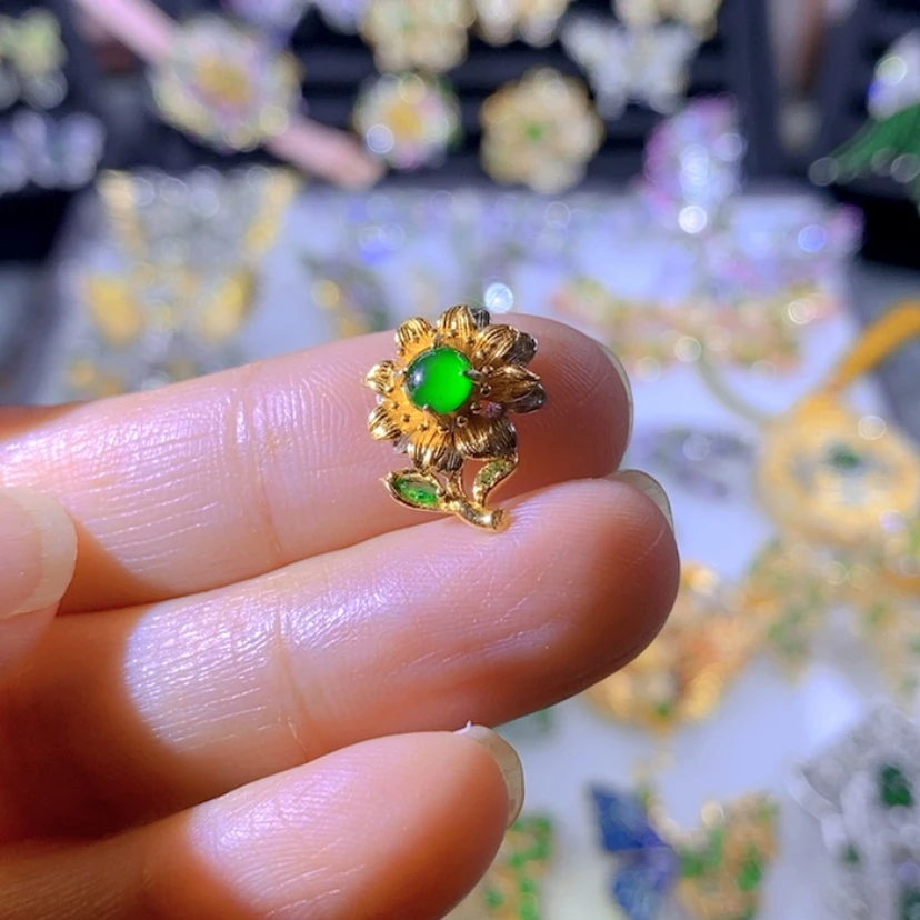 【闪购商品】银S925镶嵌把件翡翠