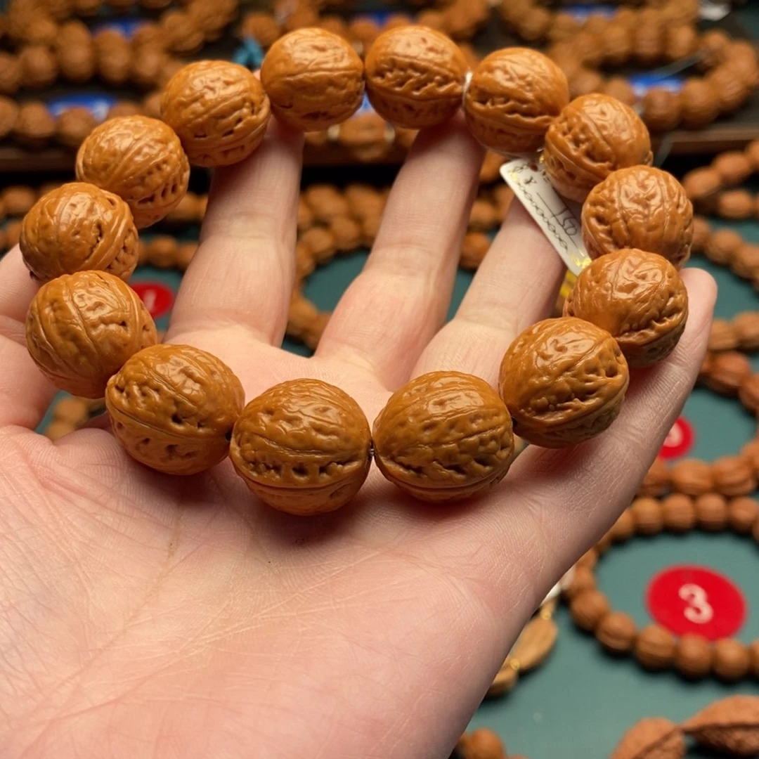 文玩核桃手串19尺寸光头