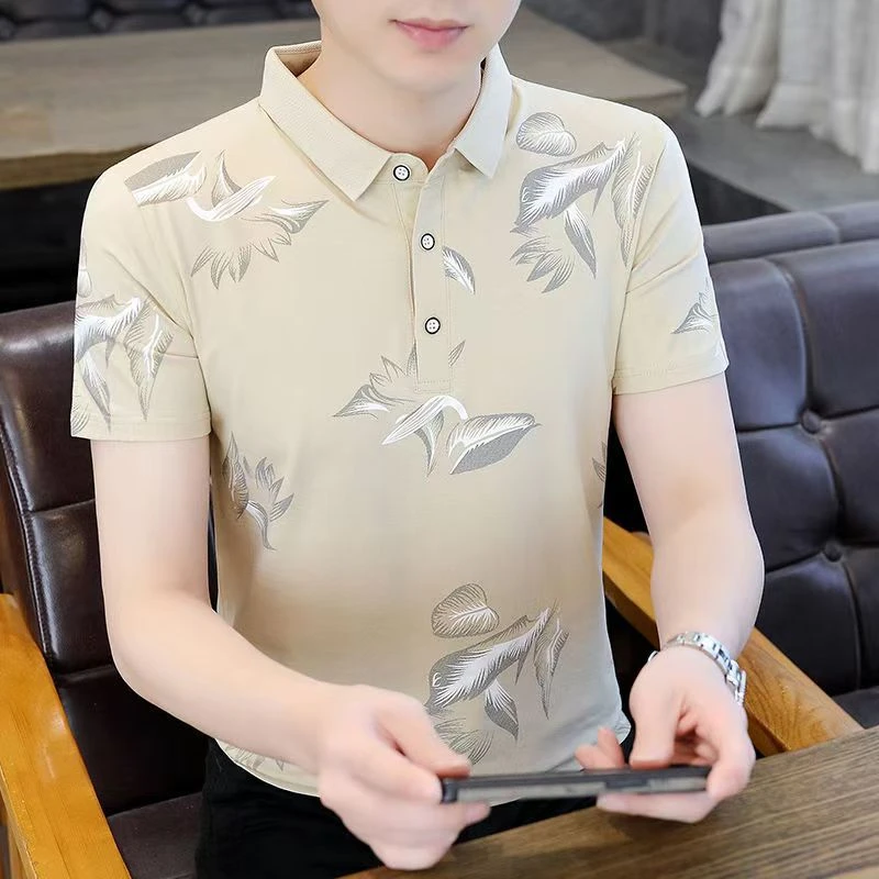 polo衫男士休闲2025夏季新款商务翻领短袖T恤中青年男装半袖上衣