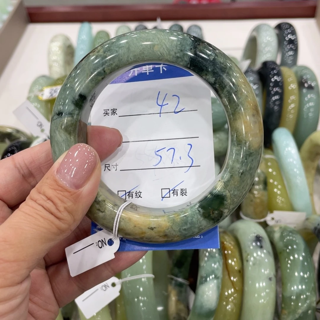 未镶嵌蛇纹石玉手镯