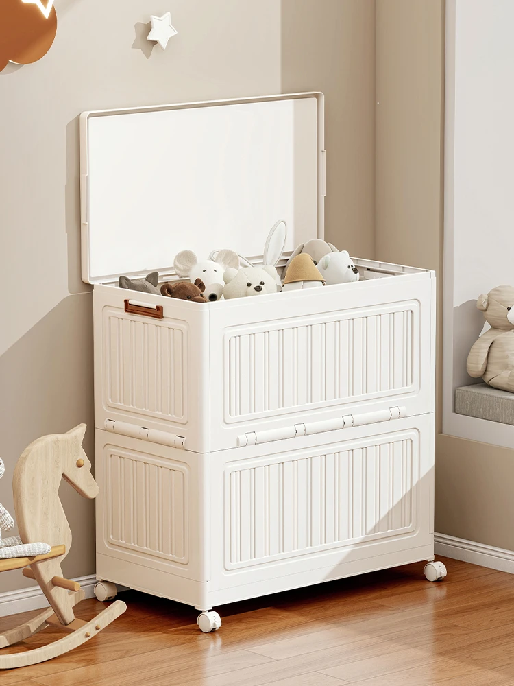 衣服收纳箱大容量超大家用折叠带盖整理箱零食玩具杂物书本储物柜