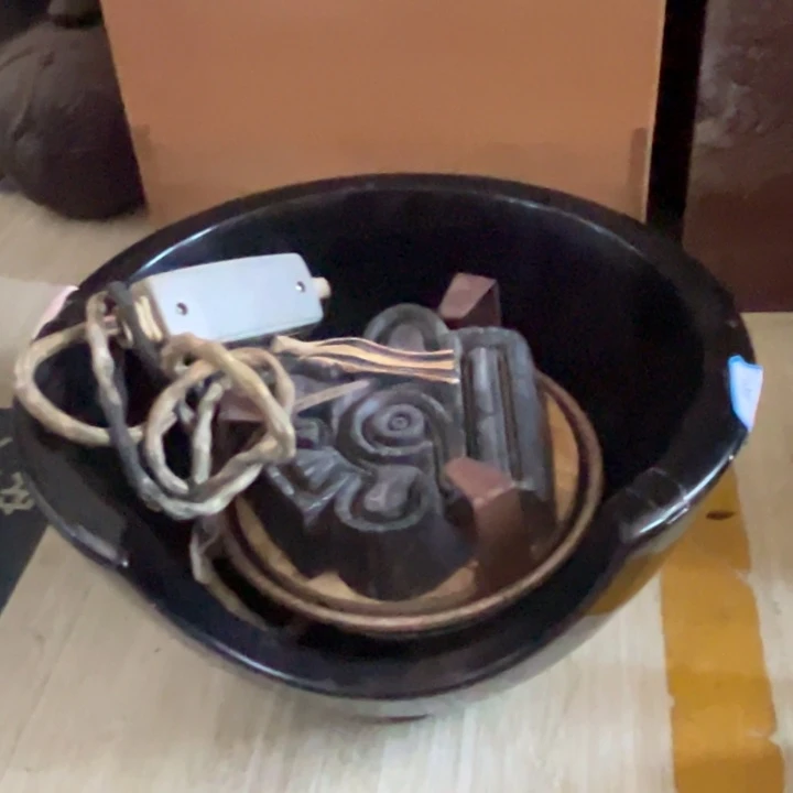 蜜安罐瓷香炉锡茶则