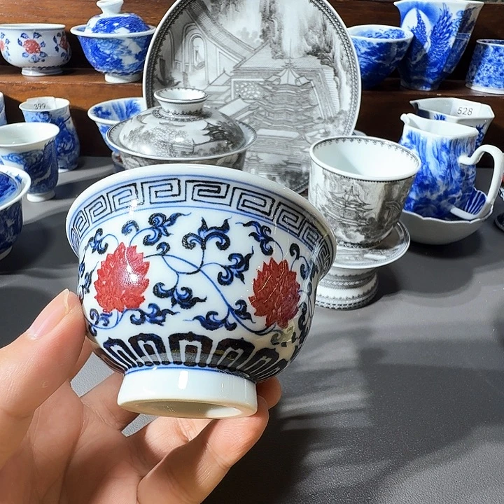A***明泥塑主人杯手工手绘