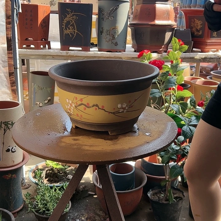 黄富贵点彩大花盆花盆花盆