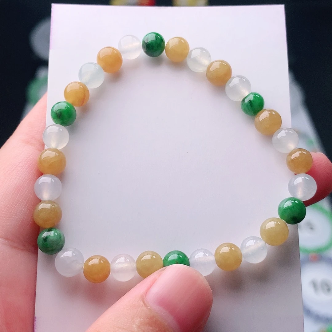 未镶嵌手串翡翠翡翠